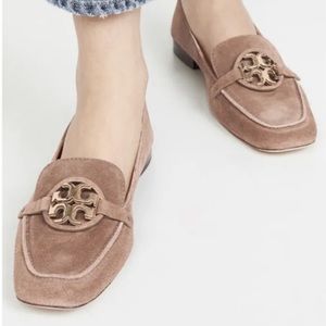 Tory Burch Tan Suede Loafers